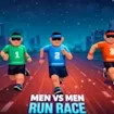 Men vs Men Run Race