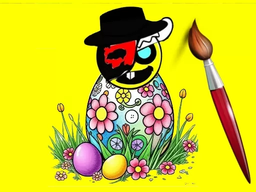 Sprunki Easter Coloring