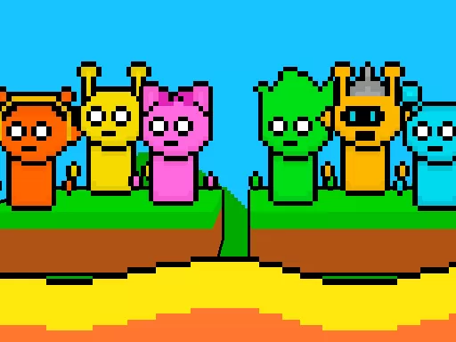 Sprunki Lava Escape 2Player